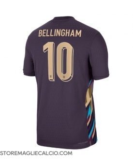 Inghilterra Jude Bellingham #10 Maglia Gara Trasferta Repliche Europei 2024